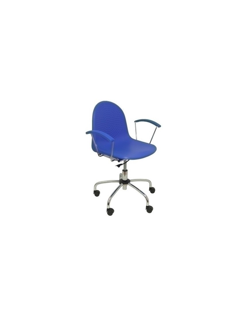 Silla Piqueras Ves Giratoria Pvc Azul