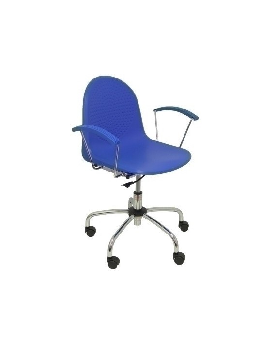 Silla Piqueras Ves Giratoria Pvc Azul