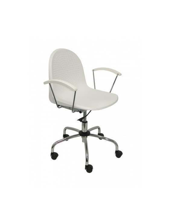 Silla Piqueras Ves Giratoria Pvc Blanco