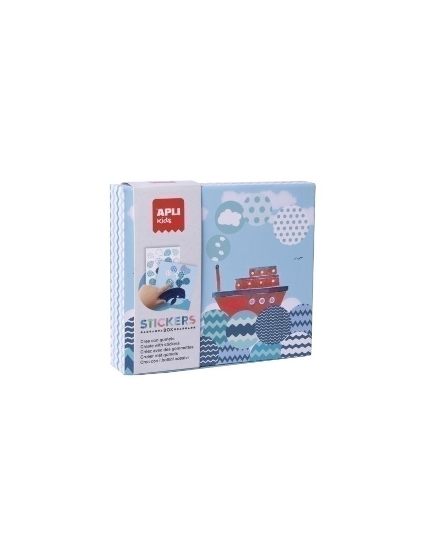 Stickers Game Caja Carton Barco