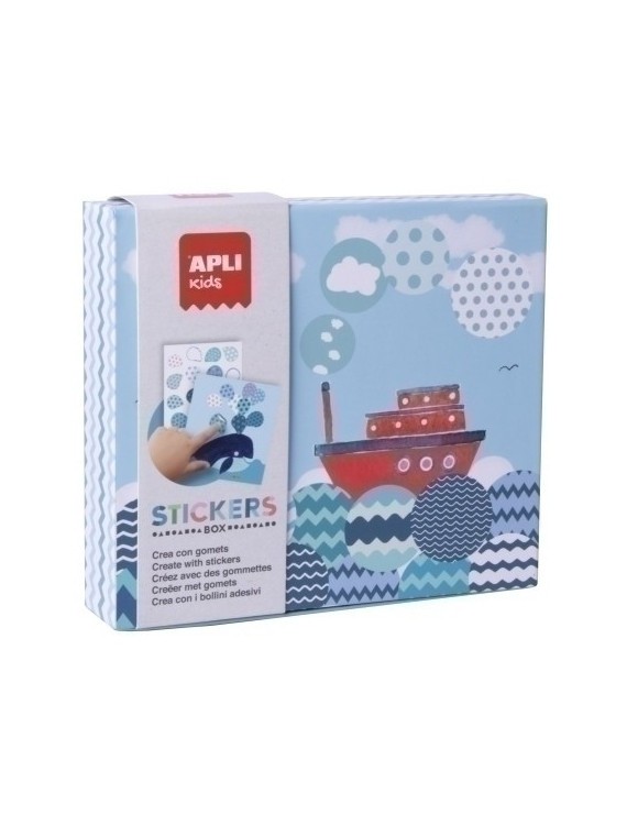 Stickers Game Caja Carton Barco