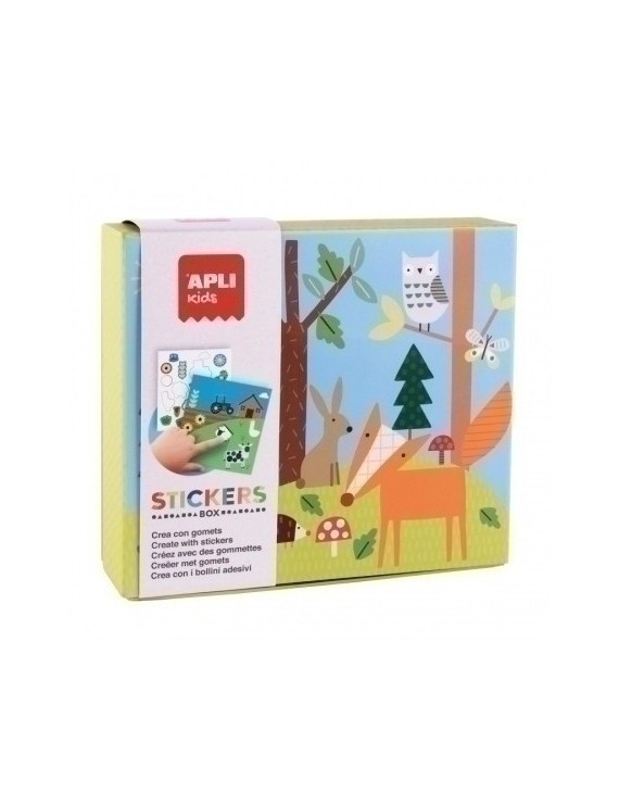 Stickers Game Caja Carton Bosque