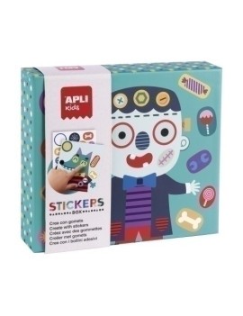 Stickers Game Caja Carton Monstruos