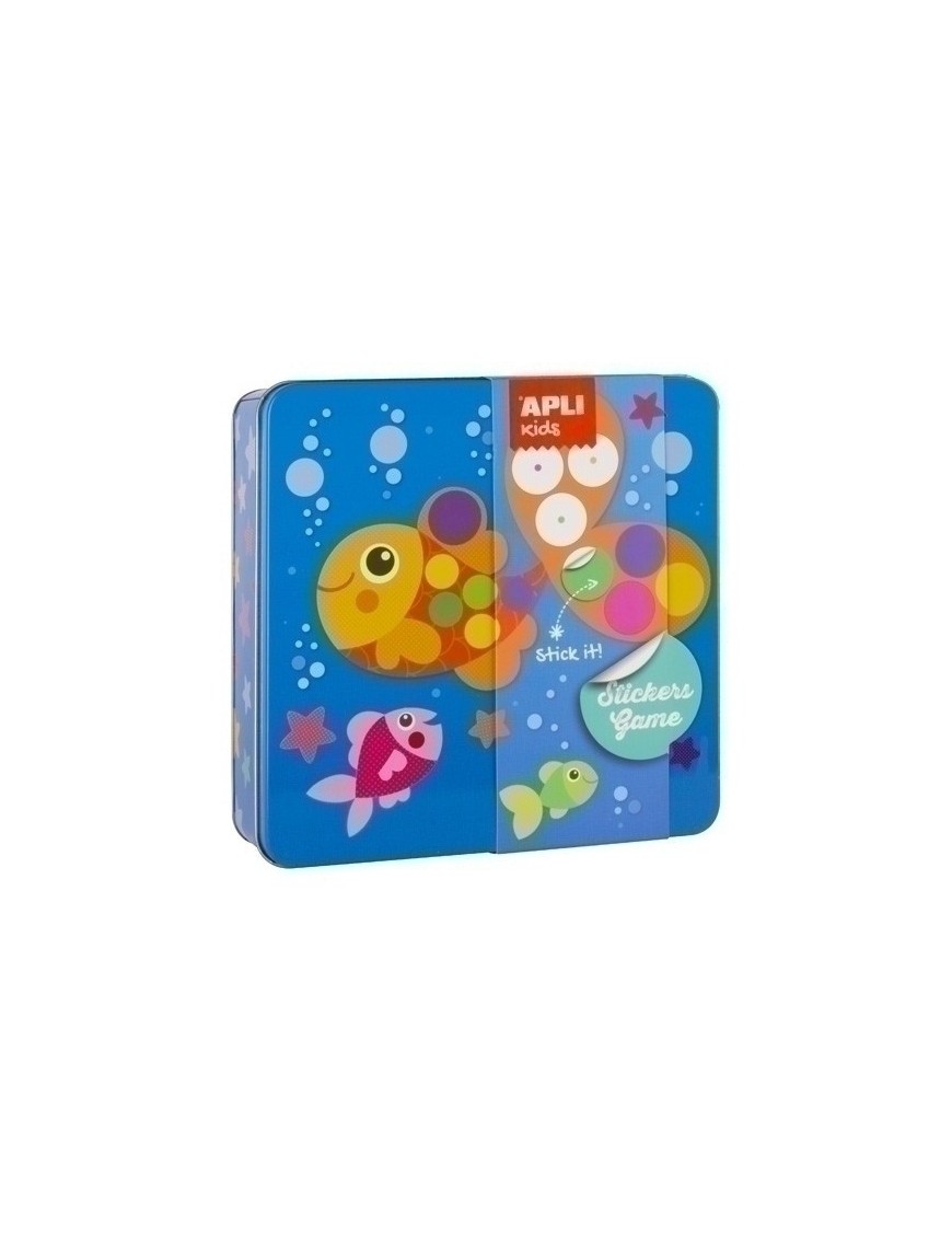 Stickers Game Caja Metal Pez