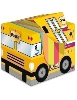 Taco Notas Post-It Pack Autobus 8X90H