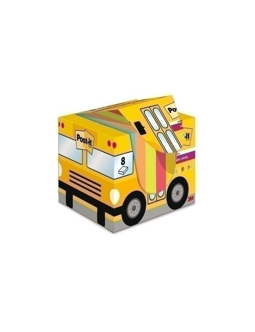 Taco Notas Post-It Pack Autobus 8X90H