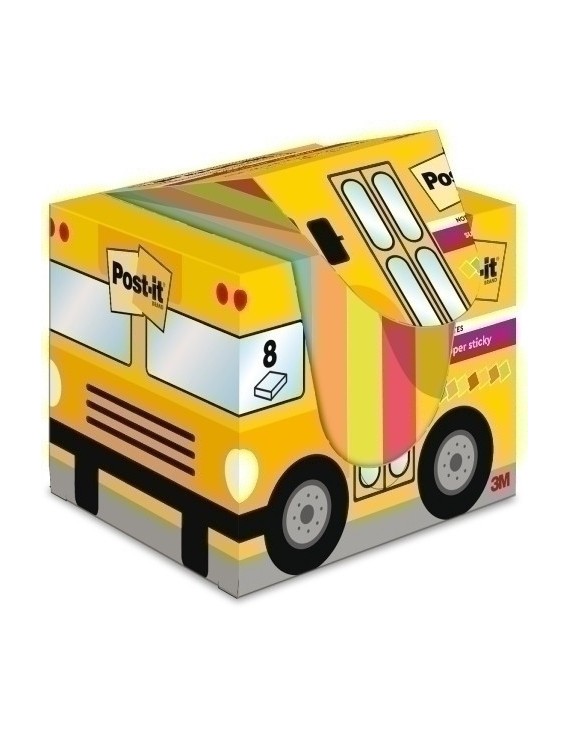 Taco Notas Post-It Pack Autobus 8X90H