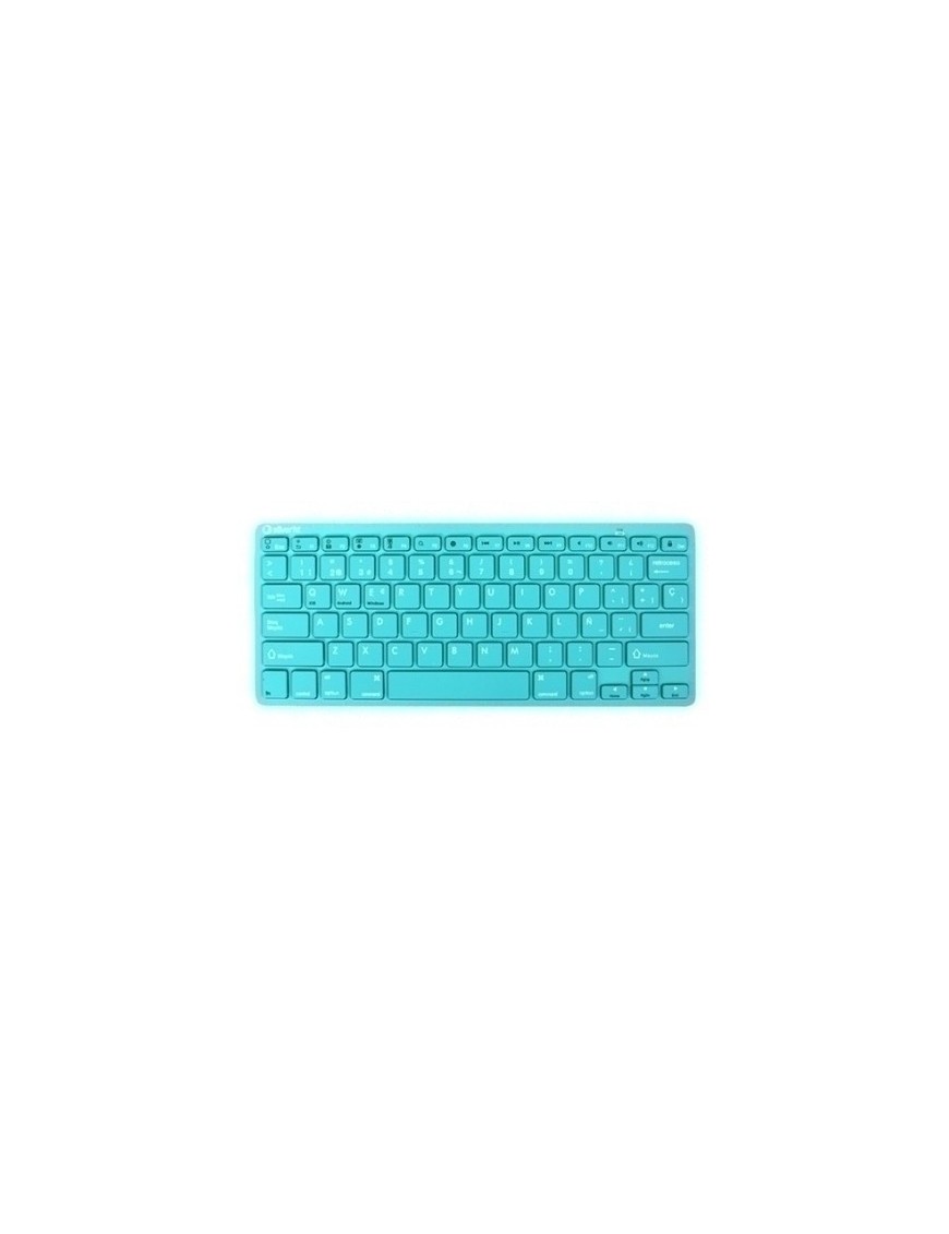 Teclado Silver Ht Bluetooth Turquesa