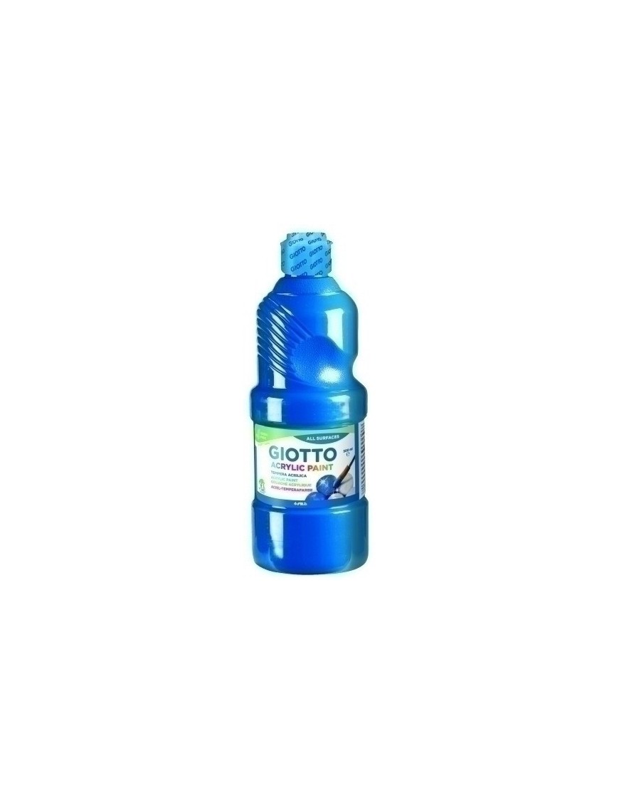 Tempera Giotto Acril 500 Ml Azul Cyan