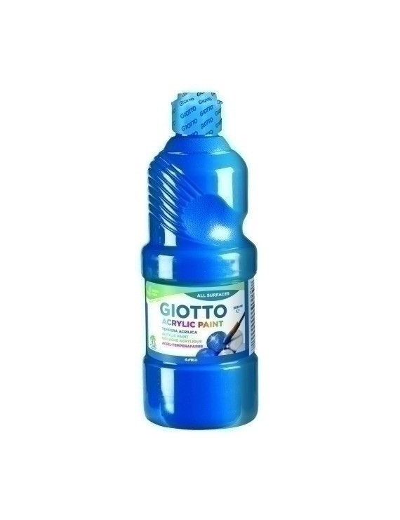 Tempera Giotto Acril 500 Ml Azul Cyan