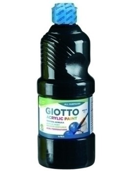 Tempera Giotto Acril 500 Ml Negro