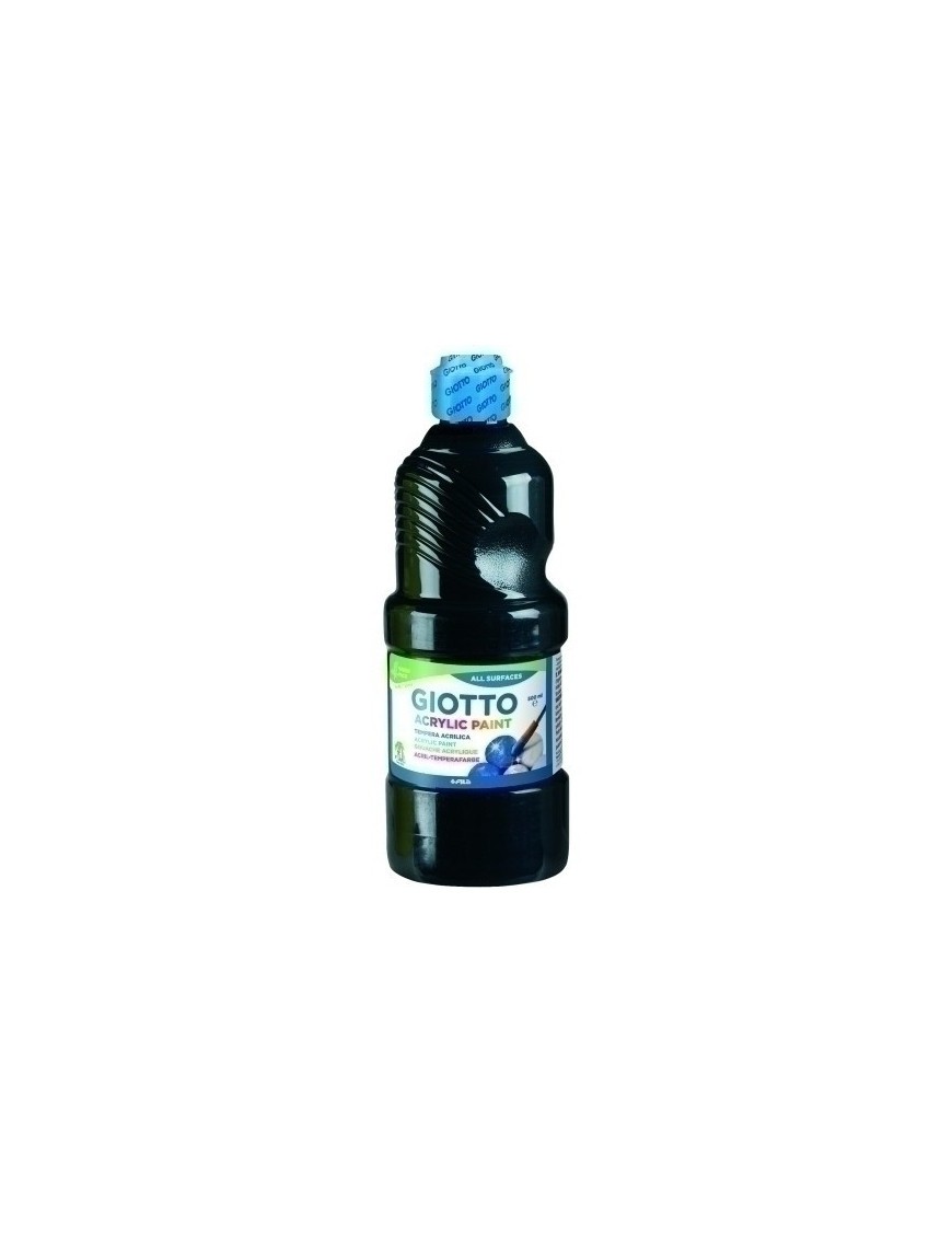 Tempera Giotto Acril 500 Ml Negro