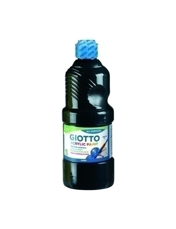 Tempera Giotto Acril 500 Ml Negro