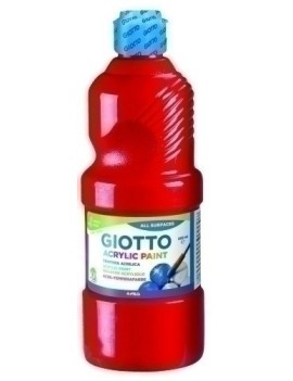 Tempera Giotto Acril 500 Ml Rojo