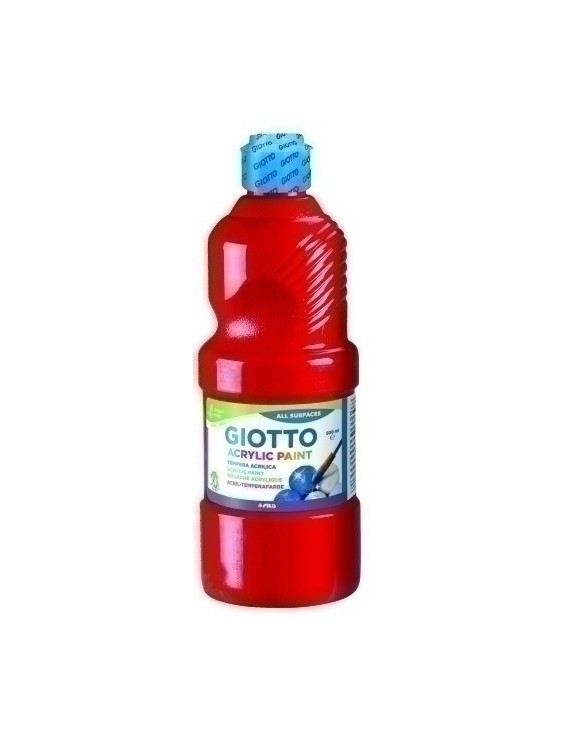 Tempera Giotto Acril 500 Ml Rojo