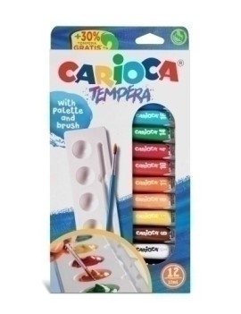 Tempera Carioca Tubo 10Ml C/12