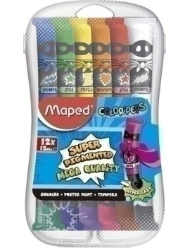 Tempera Maped 12 Ml Estuche 12