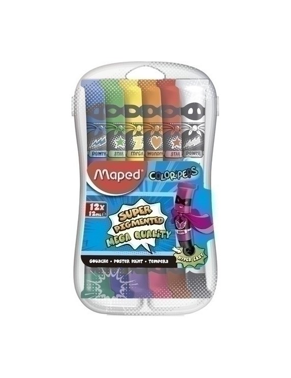 Tempera Maped 12 Ml Estuche 12