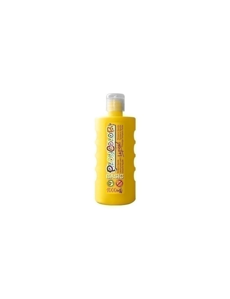 Tempera Playcolor Liq. 1000 Ml Amarillo