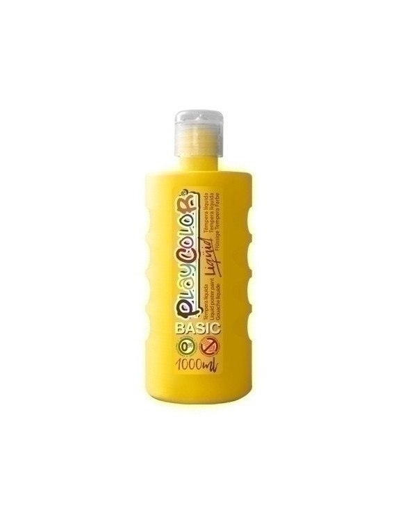 Tempera Playcolor Liq. 1000 Ml Amarillo