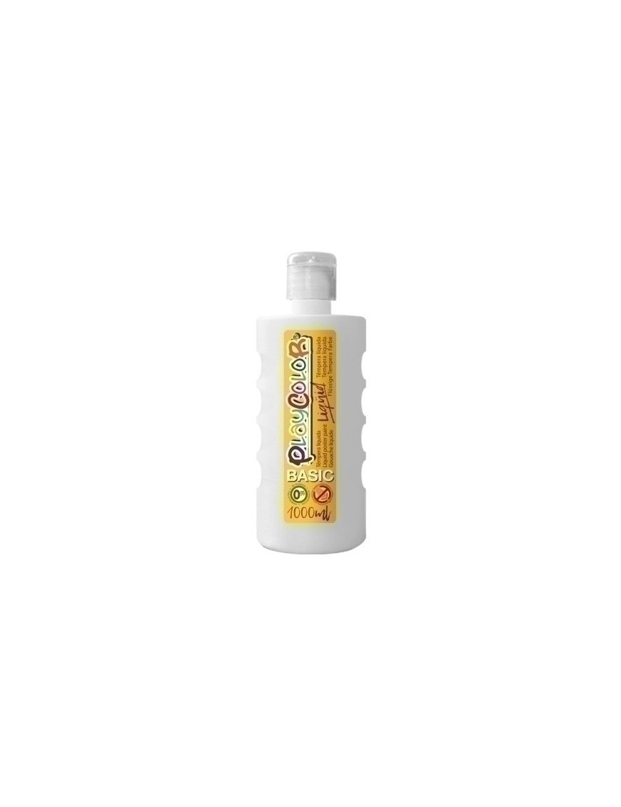 Tempera Playcolor Liq. 1000 Ml Blanco