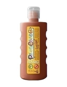 Tempera Playcolor Liq. 1000 Ml Marron