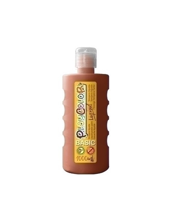 Tempera Playcolor Liq. 1000 Ml Marron