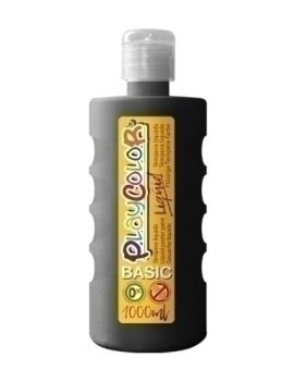 Tempera Playcolor Liq. 1000 Ml Negro