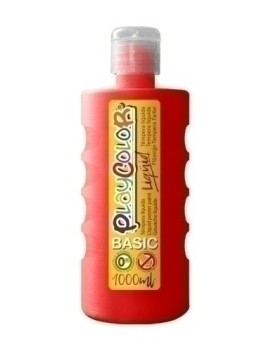 Tempera Playcolor Liq. 1000 Ml Rojo