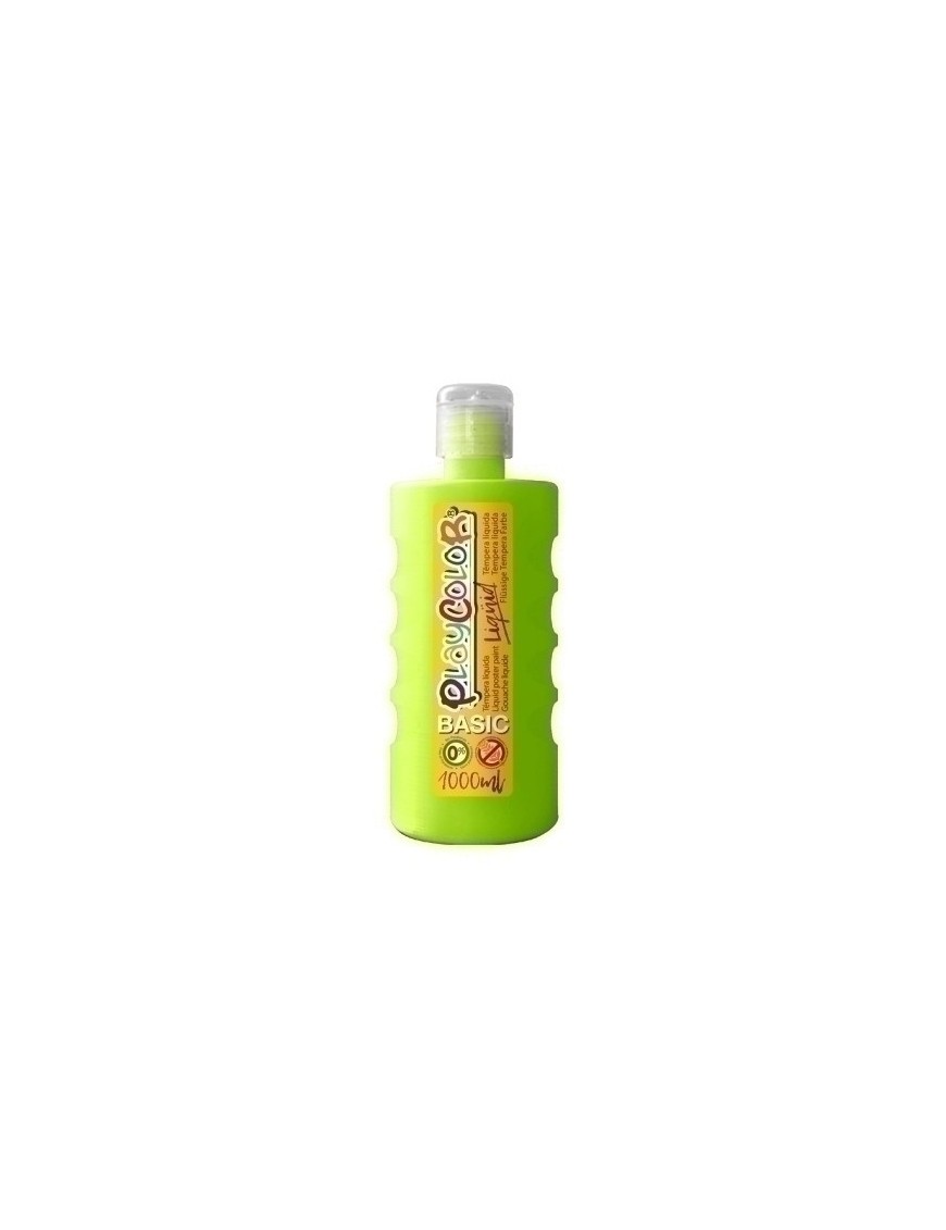 Tempera Playcolor Liq. 1000 Ml Verde Cla