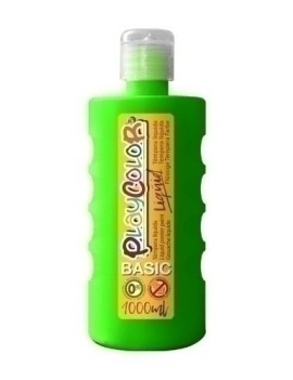 Tempera Playcolor Liq. 1000 Ml Verde Osc