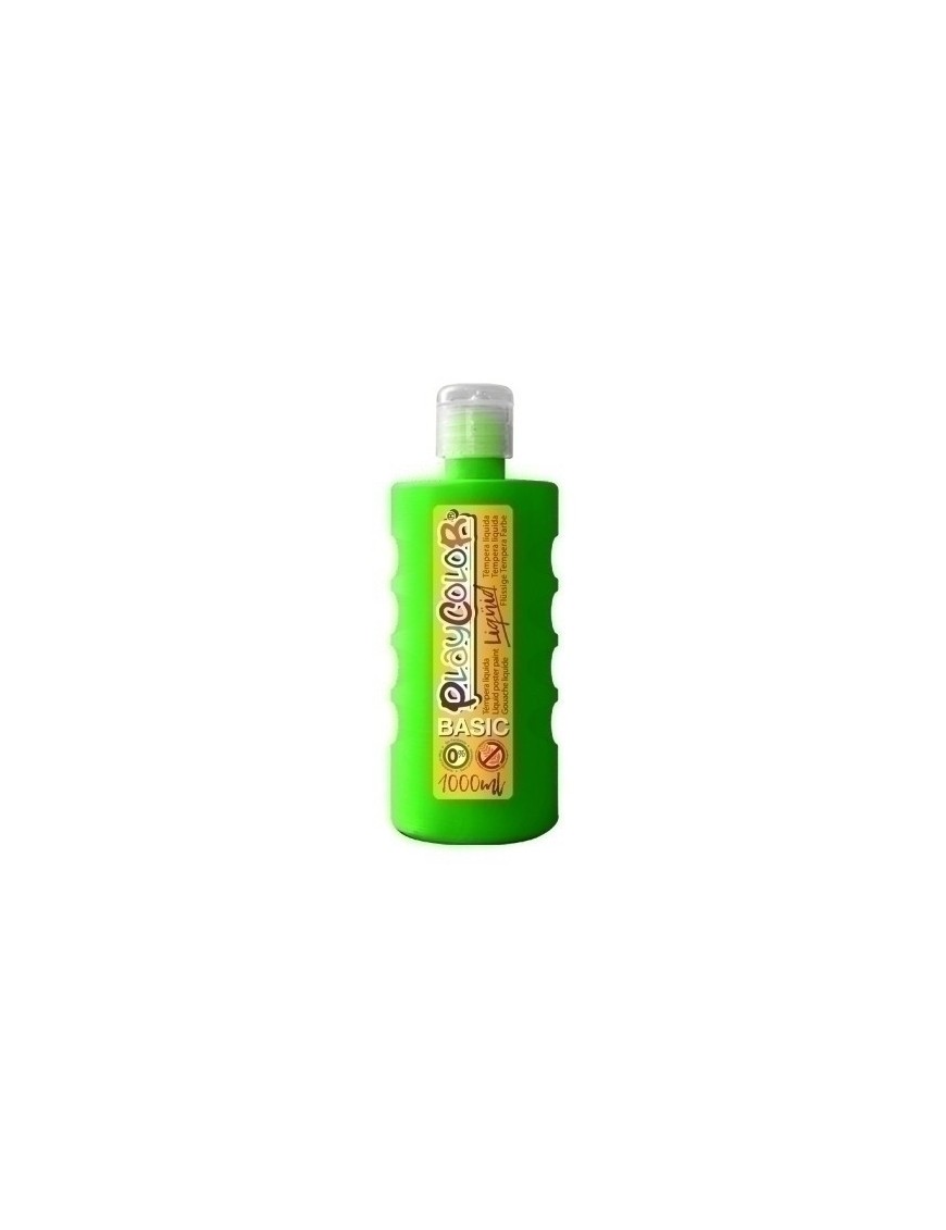 Tempera Playcolor Liq. 1000 Ml Verde Osc