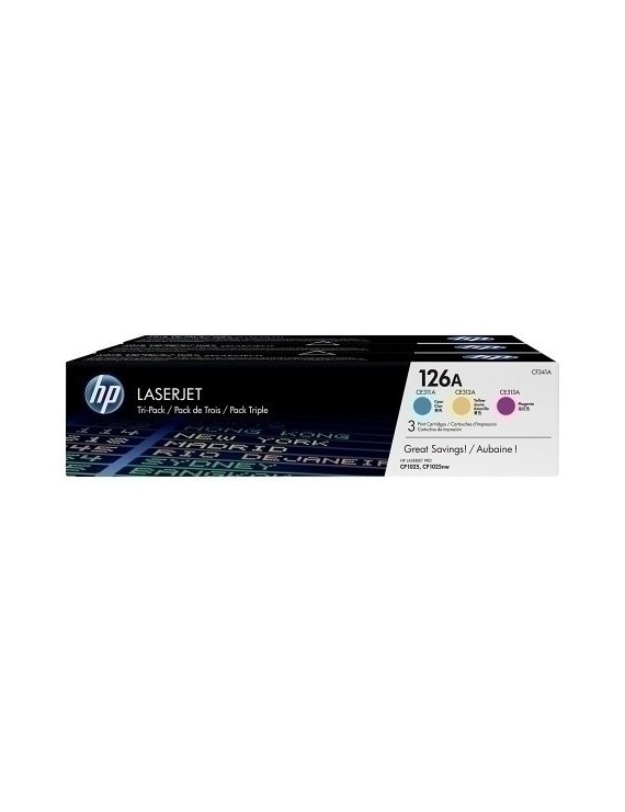 Toner Hp Cf341A Nº126A Pack Tricolor