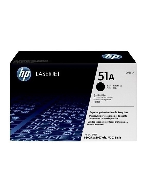 Toner Hp Q7551A Nº51A Lj 3027/3005 Negro