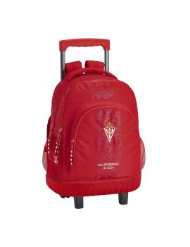 MOCHILA GRANDE C/RUEDAS COMPACT REAL SPORTING DE GIJON CORPORATIVA