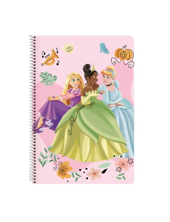 LIBRETA FOLIO 80 H. TAPAS DURAS PRINCESAS DISNEY "MAGICAL"