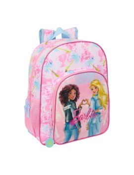 MOCHILA JUNIOR ADAPTABLE CARRO BARBIE "PAINTERLY"