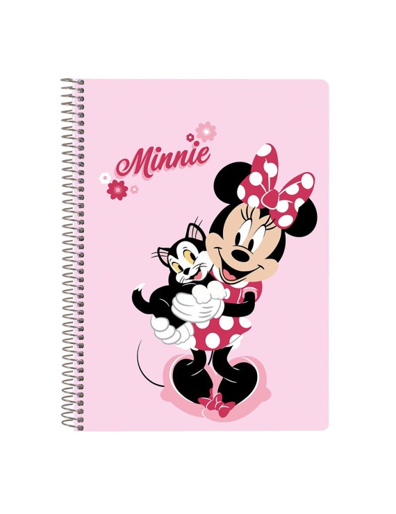 LIBRETA CUARTO 80 H. TAPAS DURAS MINNIE MOUSE "NAIVE"