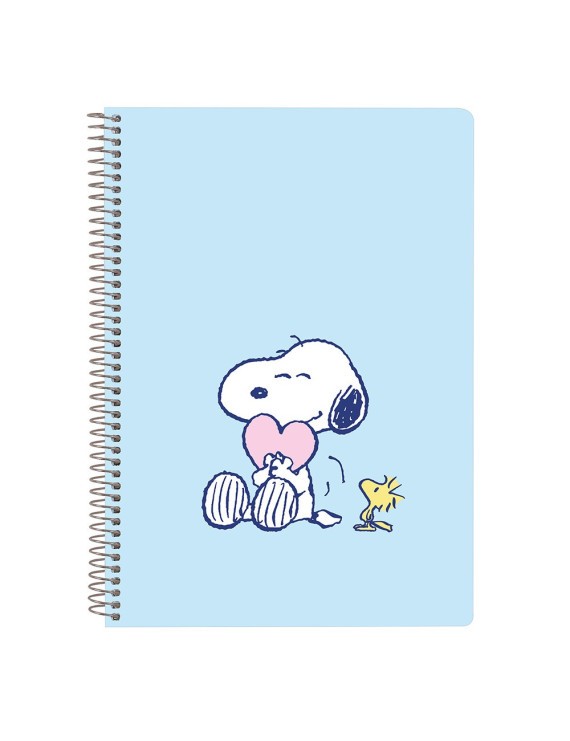 LIBRETA CUARTO 80 H. TAPAS DURAS 1DISEÑ SNOOPY "LOVE"