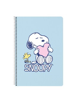 LIBRETA FOLIO 80 H. TAPAS DURAS 1DISEÑO SNOOPY "LOVE"