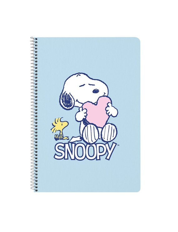 LIBRETA FOLIO 80 H. TAPAS DURAS 1DISEÑO SNOOPY "LOVE"