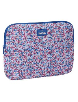 FUNDA PARA PORTATIL 14'' "FLORES COIMBRA AZUL"