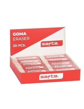 EXPOSITOR 20 PCS. GOMA PVC SAFTA