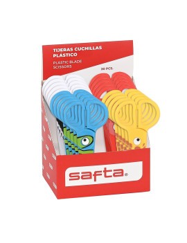 EXP. 20 PCS. TIJERA INFANTIL PLASTICO SAFTA