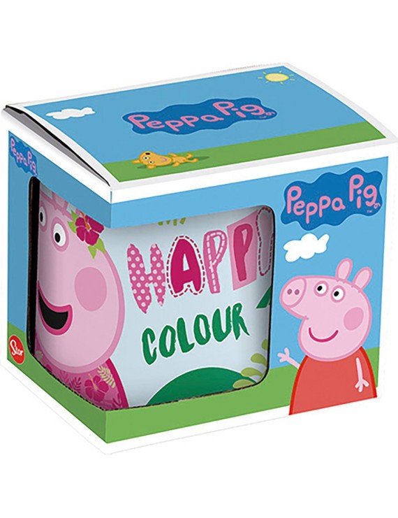 TAZA GRANDE 325ml PEPPA PIG "HAVING FUN"