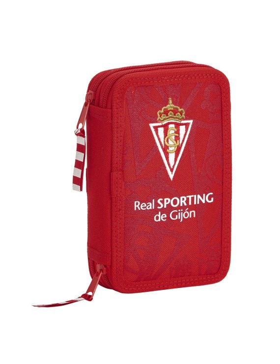 PLUMIER DOBLE PEQUEÑO 28 pcs REAL SPORTING DE GIJON CORPORATIVA