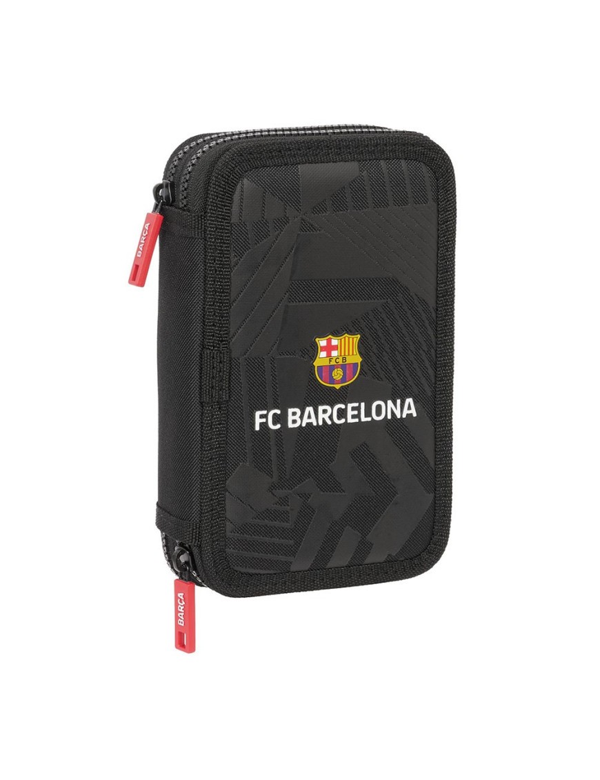 PLUMIER DOBLE PEQUEÑO 29 pcs F.C.BARCELONA "BLACK"