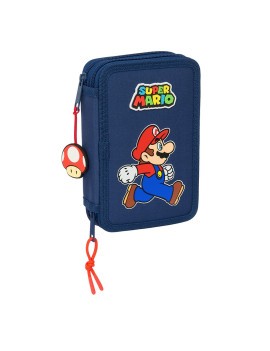 PLUMIER DOBLE PEQUEÑO 29 pcs SUPER MARIO "TRICK"