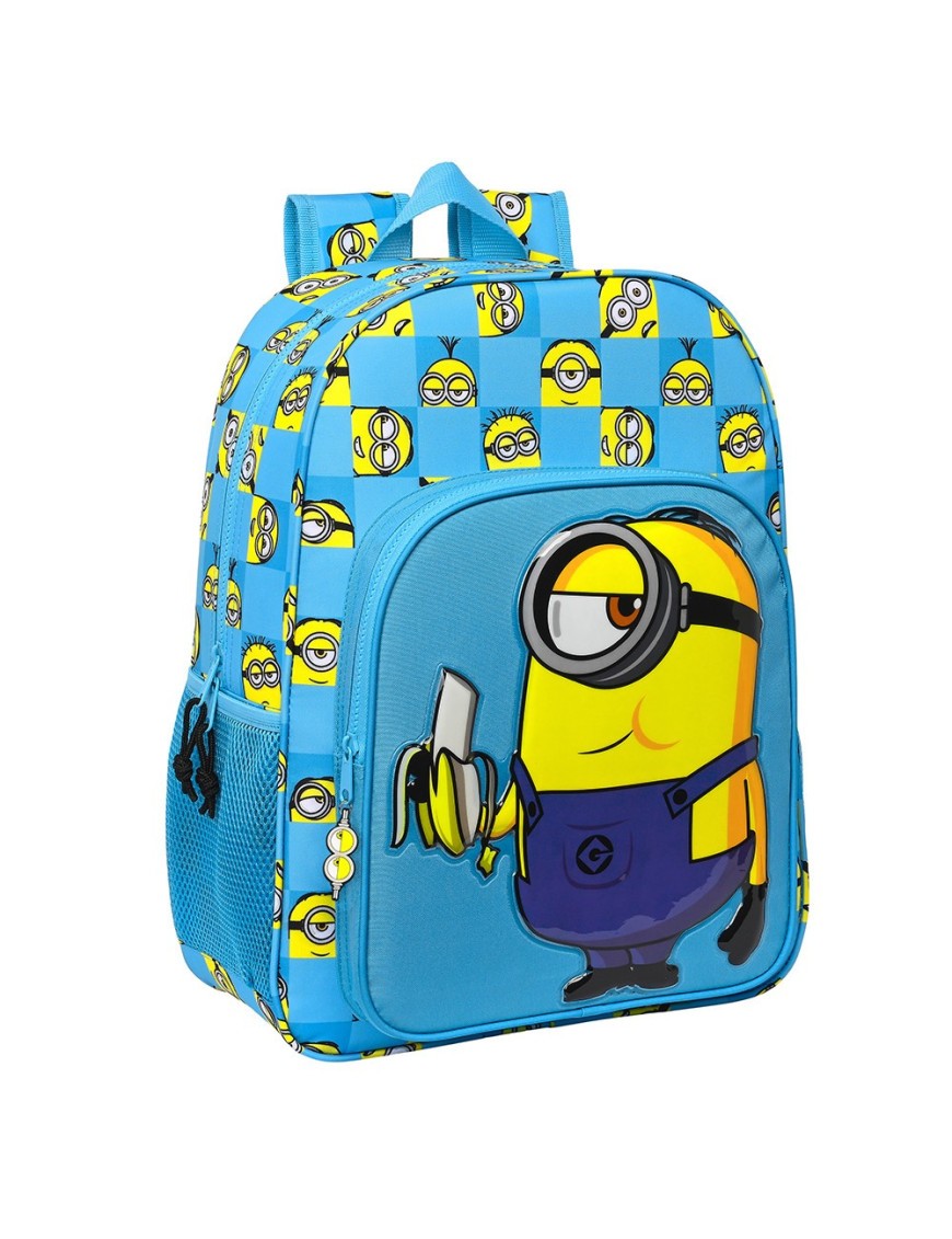 MOCHILA DE 33 CM ADAPTABLE CARRO MINIONS "MINIONSTATIC"