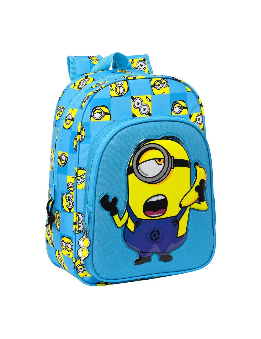 MOCHILA INFANTIL ADAPTABLE CARRO MINIONS "MINIONSTATIC"